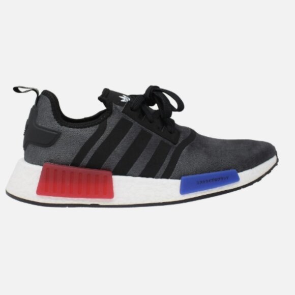 Adidas Originals NMD R1 Core Black Blue Red Mens Running Sneakers - Picture 6 of 8